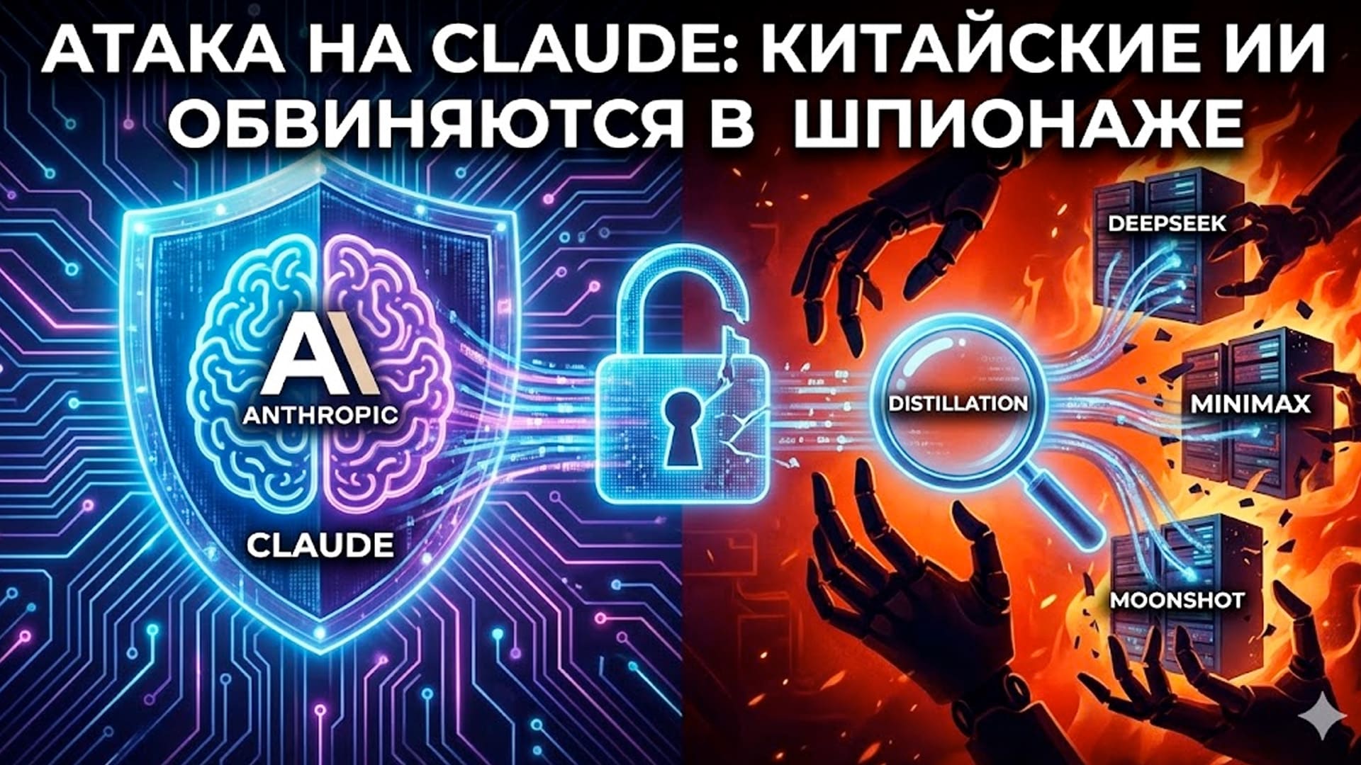 AI-шпионаж: Anthropic обвинила DeepSeek и MiniMax в краже "мозгов" Claude 🧠